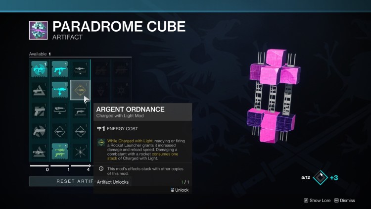 Destiny 2 Paradrome Cube Artifact Best Mods Guide 1
