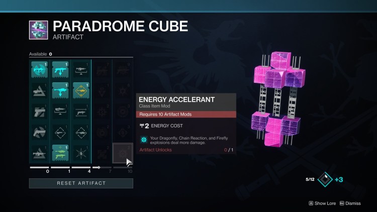 Destiny 2 Paradrome Cube Artifact Best Mods Guide 2