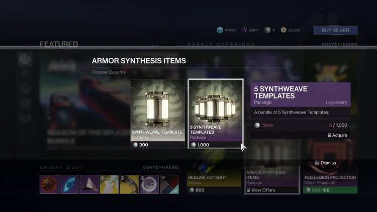 Destiny 2 Season Of The Splicer Armor Synthesis Transmogrification Transmog Guide Synthweave Synthstrand Synthcord Ada 1 3