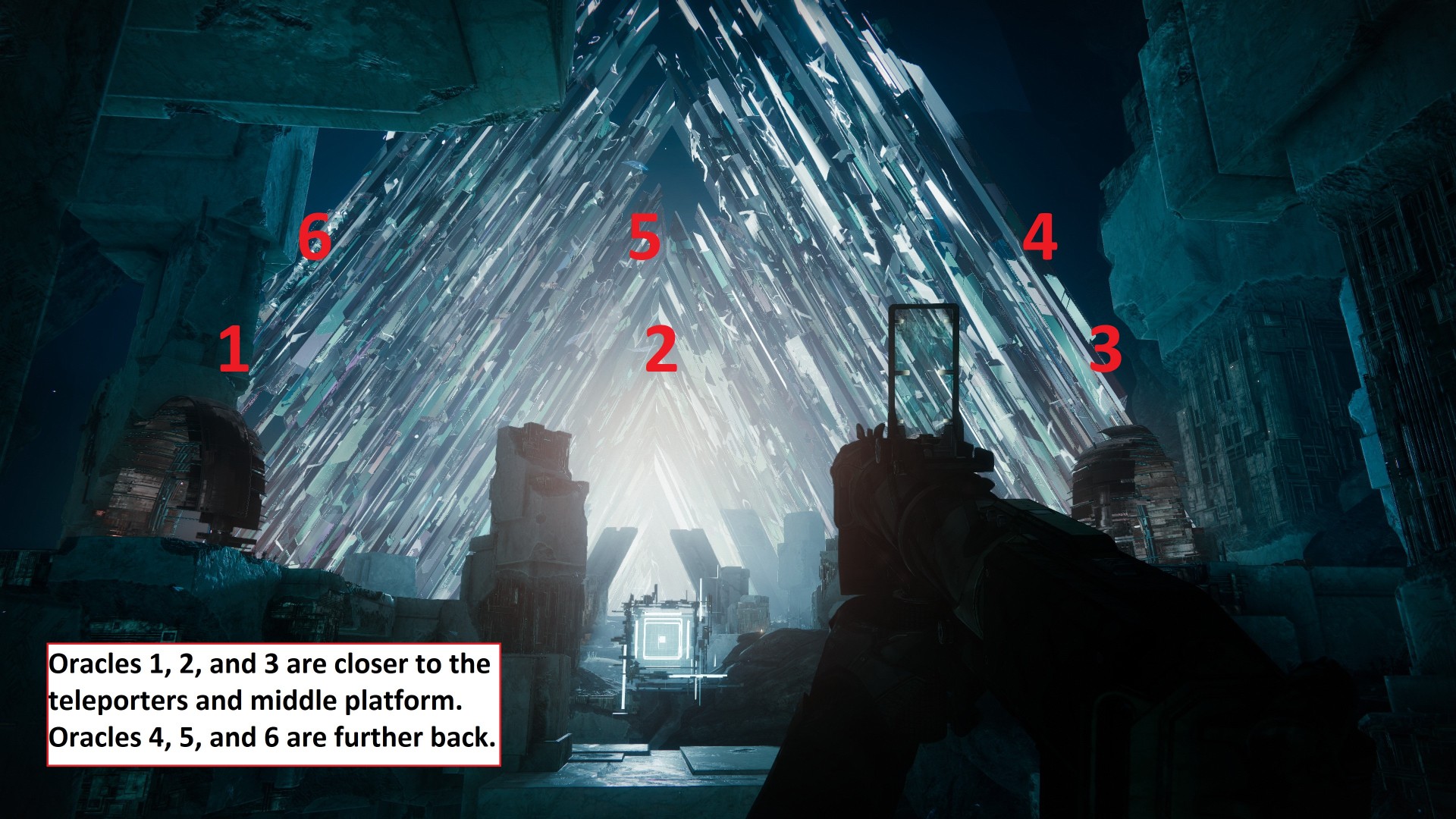 Карта оракулов в хрустальном чертоге destiny 2