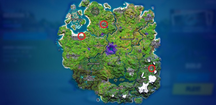 Fortnite Rubber Duck Challenge quest locations map season 7