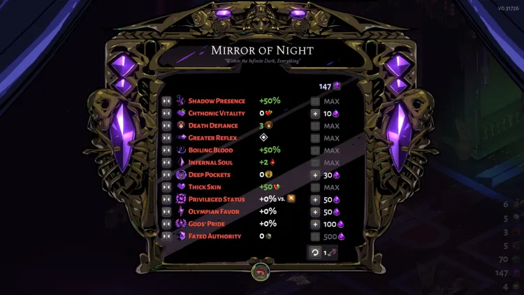 Hades Mirror Of Night Upgrades Fated List Of Minor Prophecies Guide 1