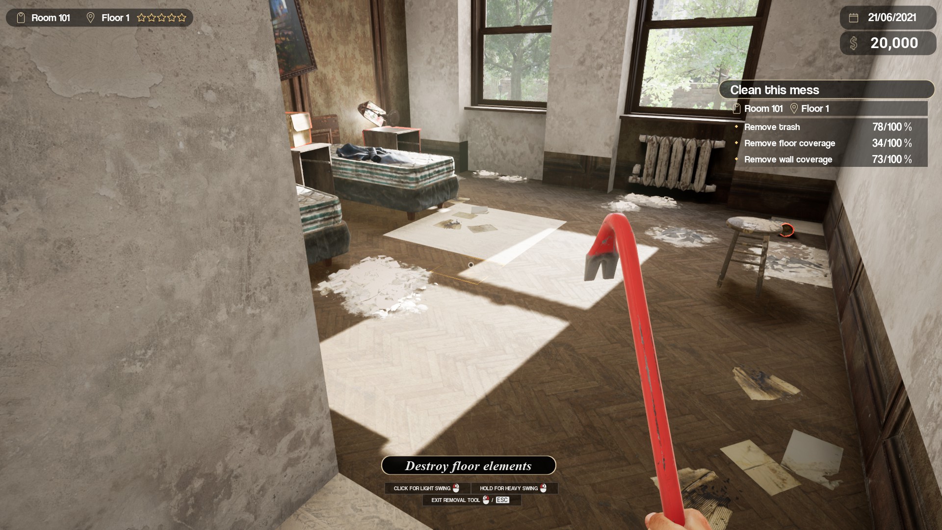 Hotel Renovator Indoor Demolition