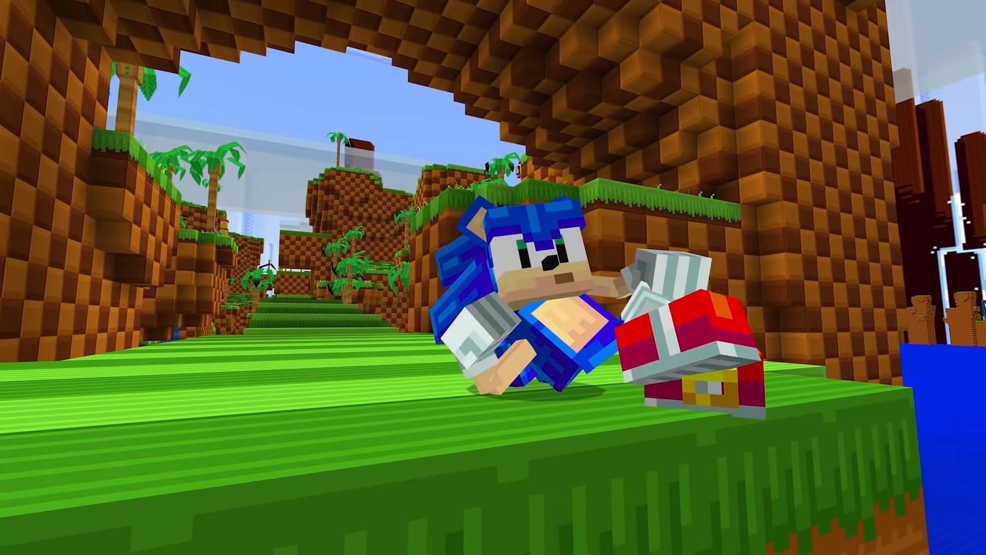 They put full Sonic levels and a Chao Garden in this Minecraft DLC
