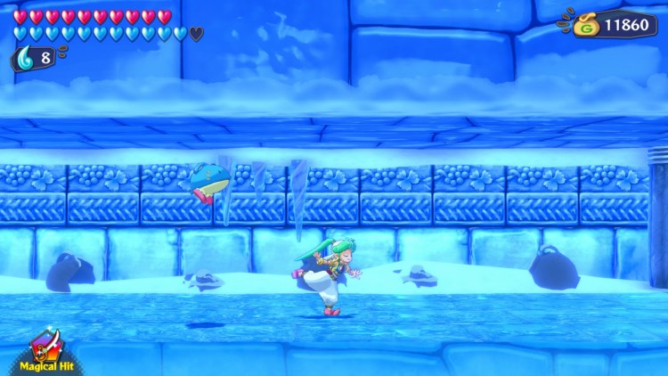 Wonder Boy Asha In Monster World Review gameplay ice temple shirine