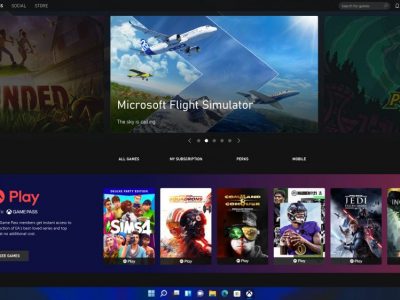 Windows 11 Gaming Features Xbox Game Pass Screen