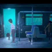 A Memoir Blue poem bus