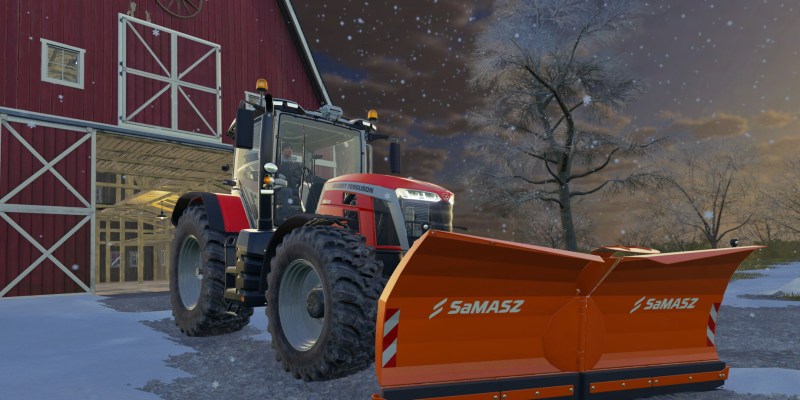 Farming Simulator 22 Tractor In Winter gameplay features seasons