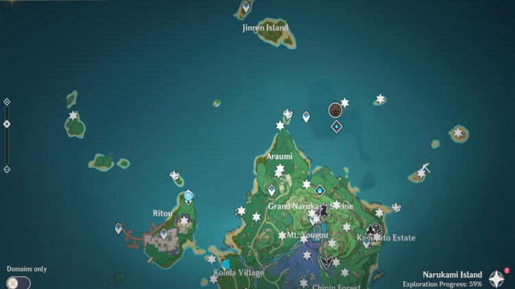 Genshin Impact Electroculi Electroculus Locations Inazuma Guide Narukami Island Kannuzuka Yashiori Island 1a