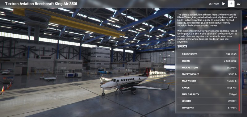 Microsoft Flight Simulator Beechcraft King Air 350i