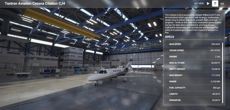 Microsoft Flight Simulator Cessna Citation Cj4