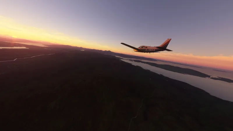 Microsoft Flight Simulator console Just Flight Arrow Scottish Sunset