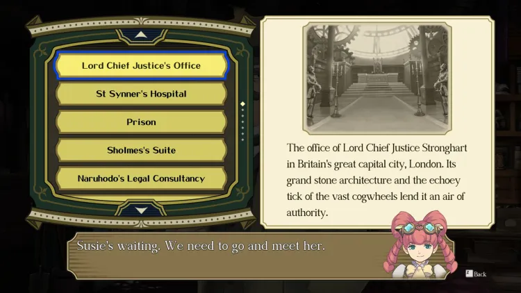 The Great Ace Attorney Chronicles travel