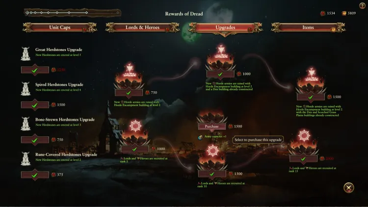 Total War Warhammer Ii Warhammer 2 Beastmen Rework Guide Herdstones Bloodground Dread Favor Upgrades 2c