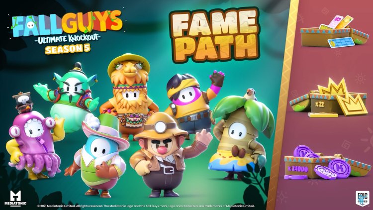 Fall Guys Season 5 Gameplay Trailer Release Fame Path Pass
