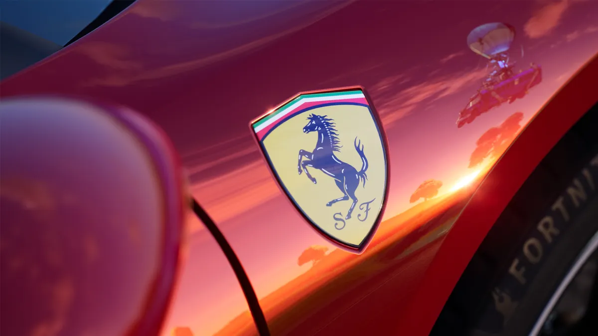 Fortnite Ferrari Crossover Release 296 gtb