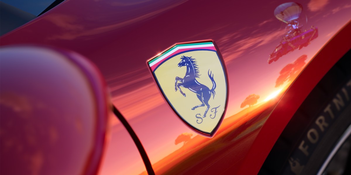 Fortnite Ferrari Crossover Release 296 gtb