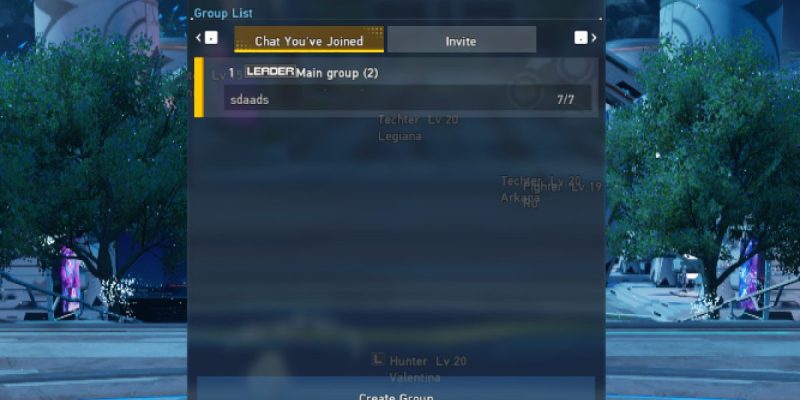Pso2 New Genesis Group Chat Creation Feature