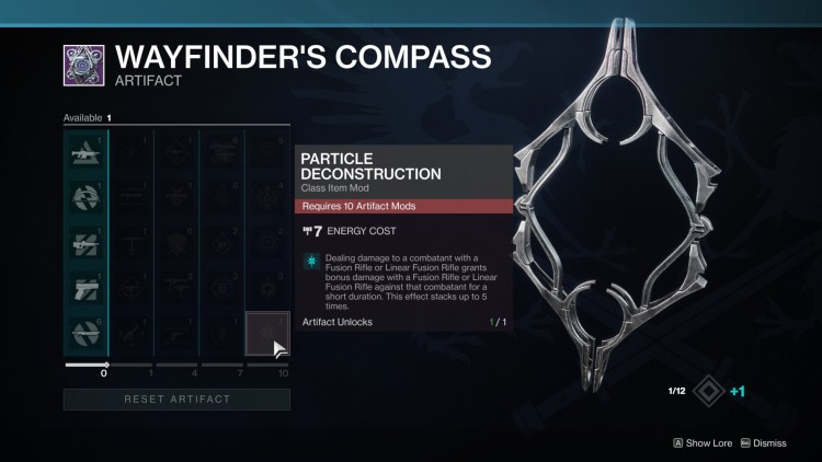 Destiny 2 Season Of The Lost Wayfinder's Compass Artifact Mods 2