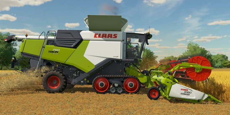 Farming Simulator 22 Trion 750 claas combine harvester