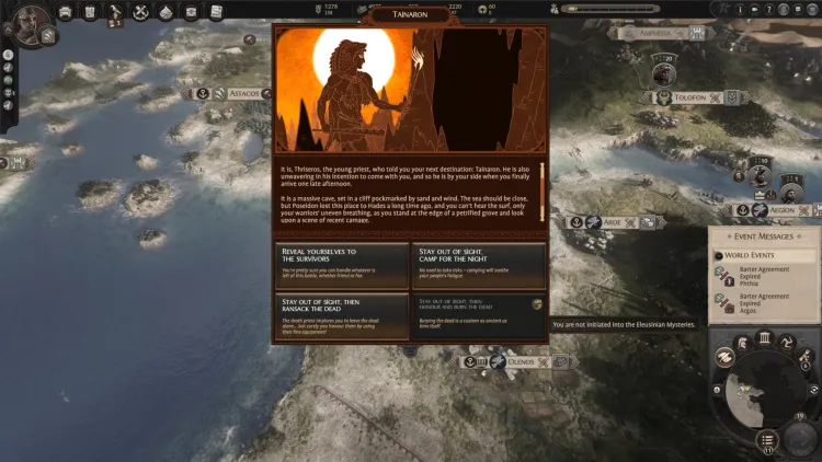 Total War Saga Troy Mythos Cerberus Guide Cerberus Expedition Dilemmas Events Decisions Quest Battle Boss 1b