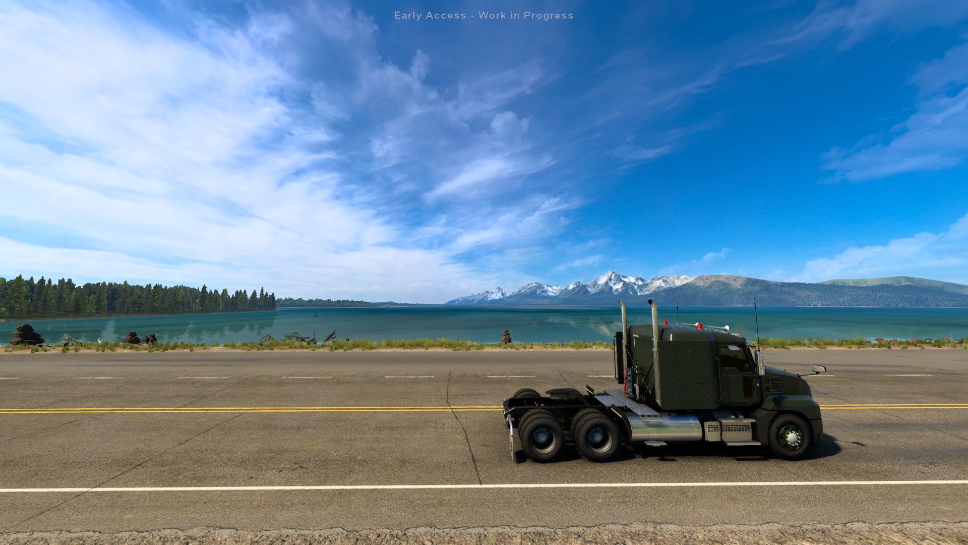 American Truck Simulator Wyoming Grand Teton Yellowstone
