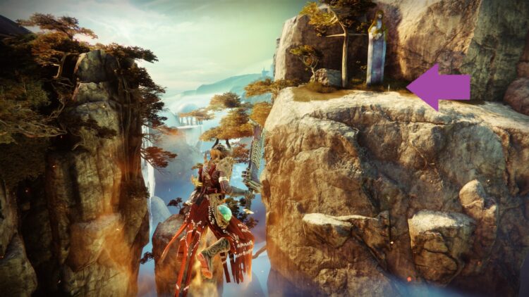 Destiny 2 Temporada del Atlas perdido Ubicaciones sesgadas Semana 3 Rastreando las estrellas 3 Estatua aislada de Rheasilva Presagio 3b