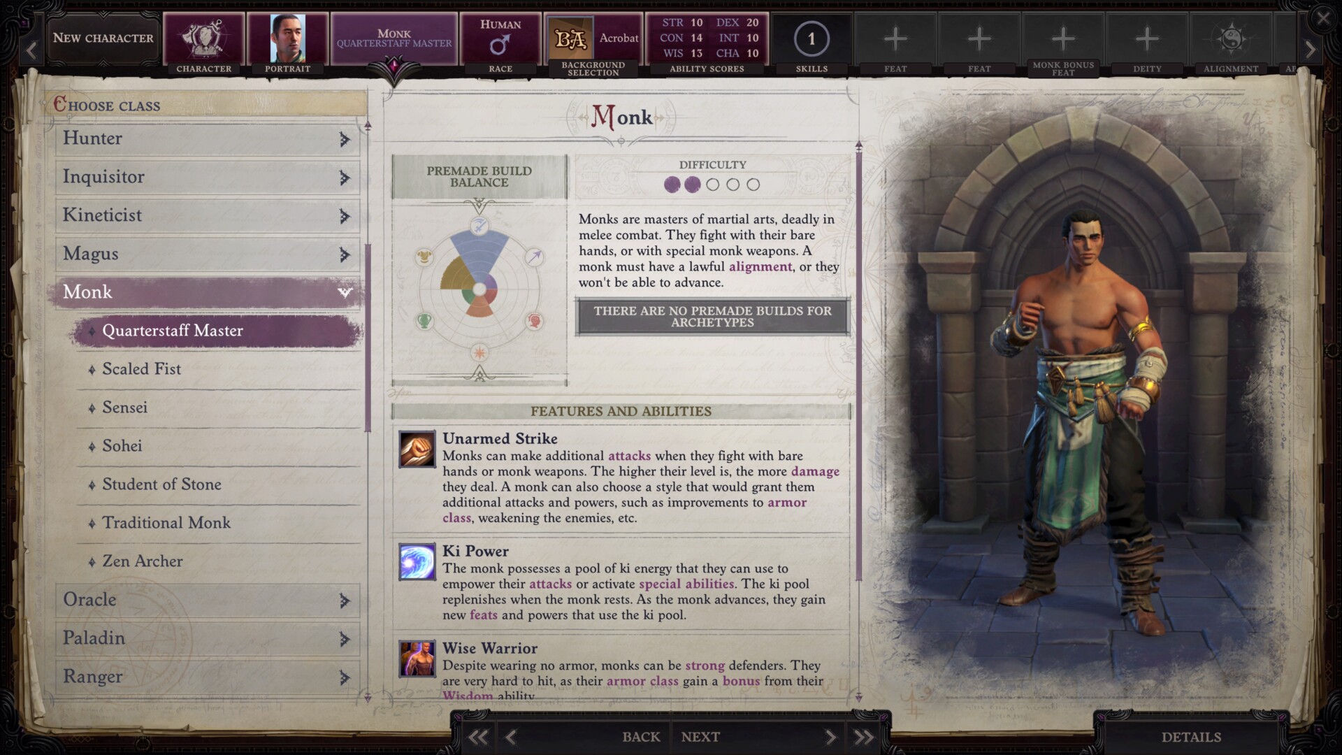 Walkthrough: How to Create a Character, Pathfinder: Kingmaker – Games And Culture