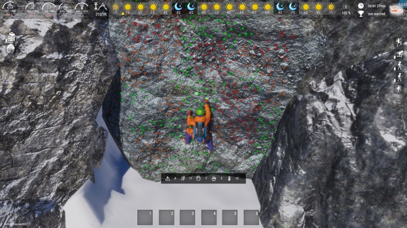 Climber Steam Next Fest Demo Simualtor Climbing Up A Mountain