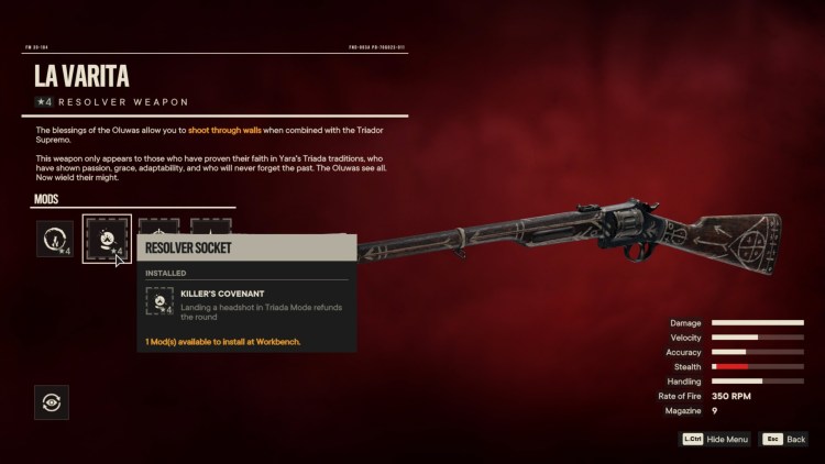 Far Cry 6 Triador Supremo La Varita Resolver Weapon Triada Blessings 2