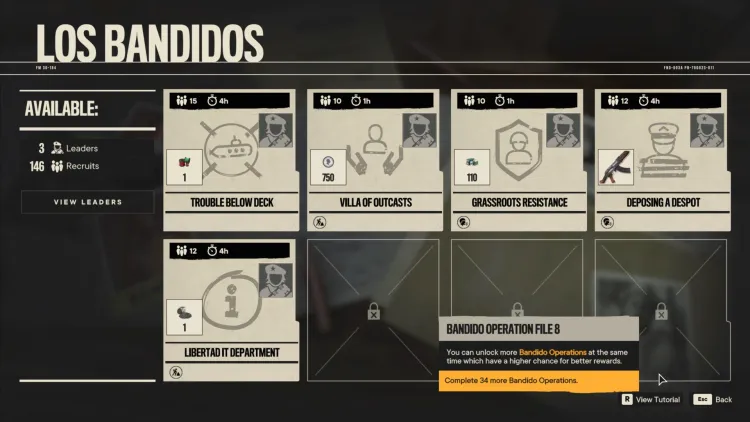 Far Cry 6 Los Bandidos Guide Mission Success Rewards Los Bandidos Leaders Los Bandidos Recruits 1b