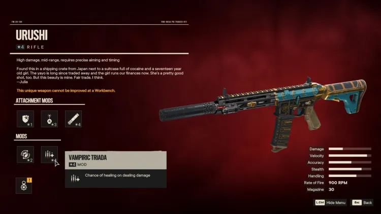 Far Cry 6 Urushi Unique Rifle Unique Weapon Yaran Contraband Shipping Yards Esperanza 2