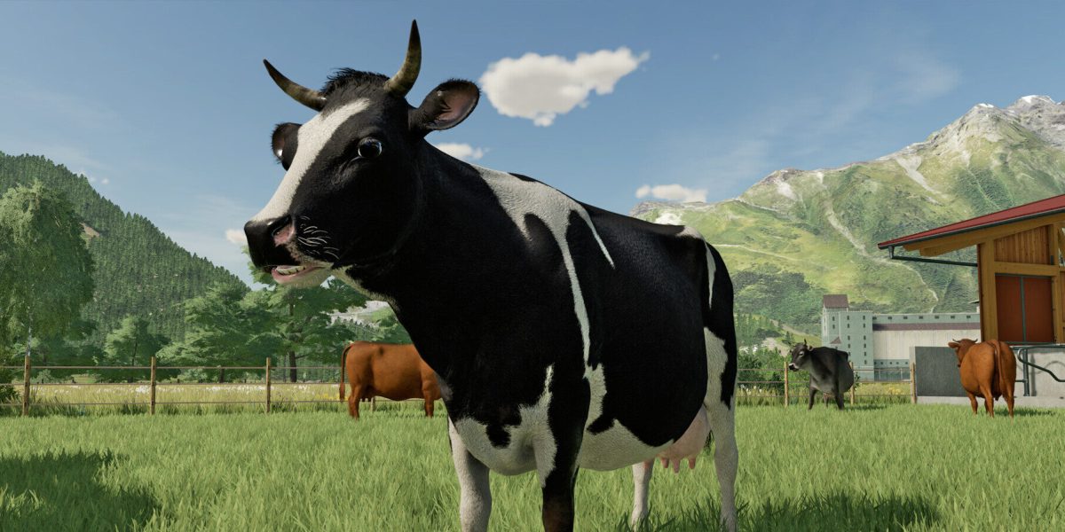 Farming Simulator 22 revamped animals cow
