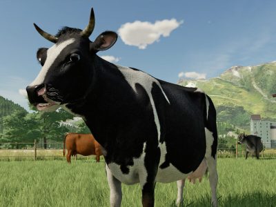 Farming Simulator 22 revamped animals cow