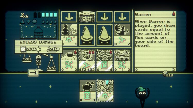 Inscryption Magnificus Boss Act 2 Magnificus Mage Tower Puzzle Guide P03 Glitch Card 1c