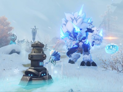 Genshin Impact Dragonspine Combat Training Shadows Amidst Snowstorms