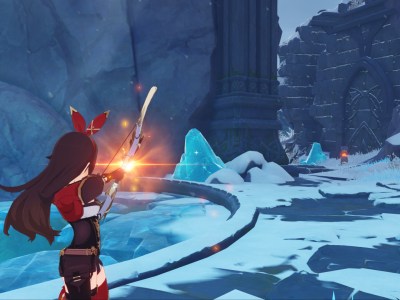 Genshin Impact Dragonspine Tracker Training Shadows Amidst Snowstorms