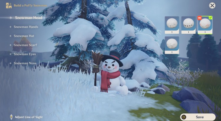 Genshin Impact Puffy Snowman Born Of The Snow Shadows Amidst Snowstorms 2