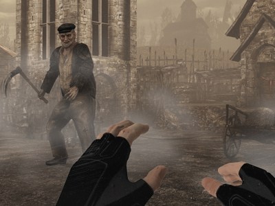 Resident Evil 4 VR Mercenaries village