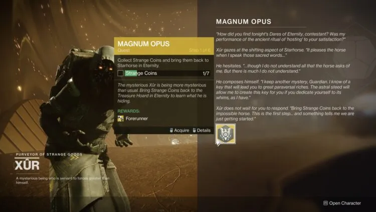 Destiny 2 Forerunner Guide How To Get Forerunner Magnum Opus Halo Magnum 1 Strange Key