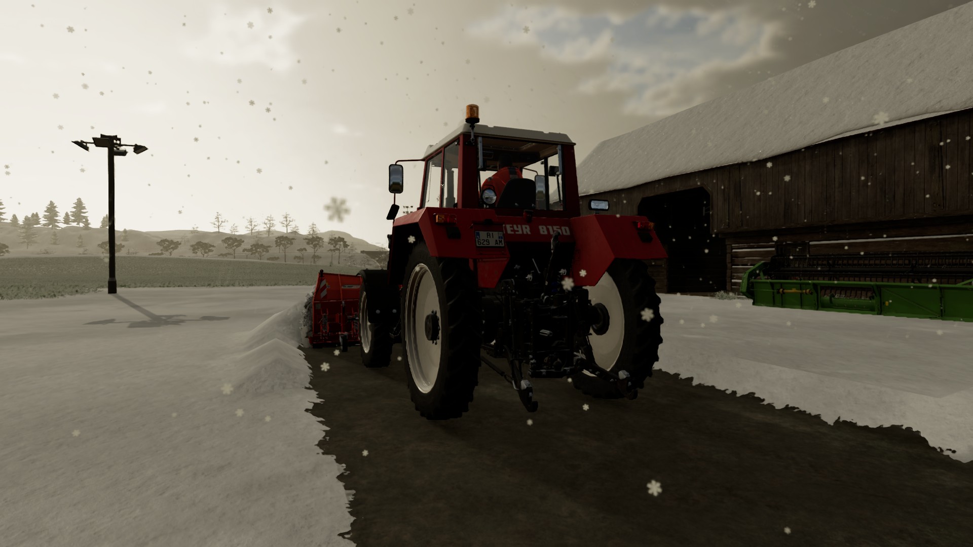 Farming Simulator 22 PC Перемещение по снегу