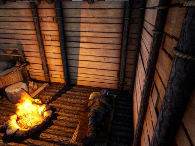 Icarus Spawn Point Bedroll Wooden Bed