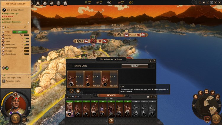 Total War Saga Troy Memnon Guide Pharaoh's Servant Resourceful Strategist Camp Followers Horde Faction 1b