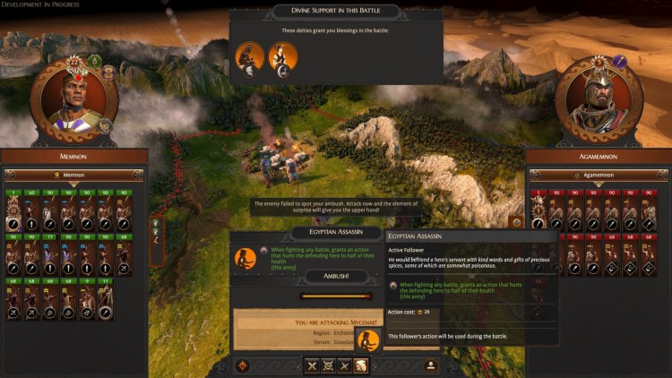 Total War Saga Troy Memnon Guide Pharaoh's Servant Resourceful Strategist Camp Followers Horde Faction 2b