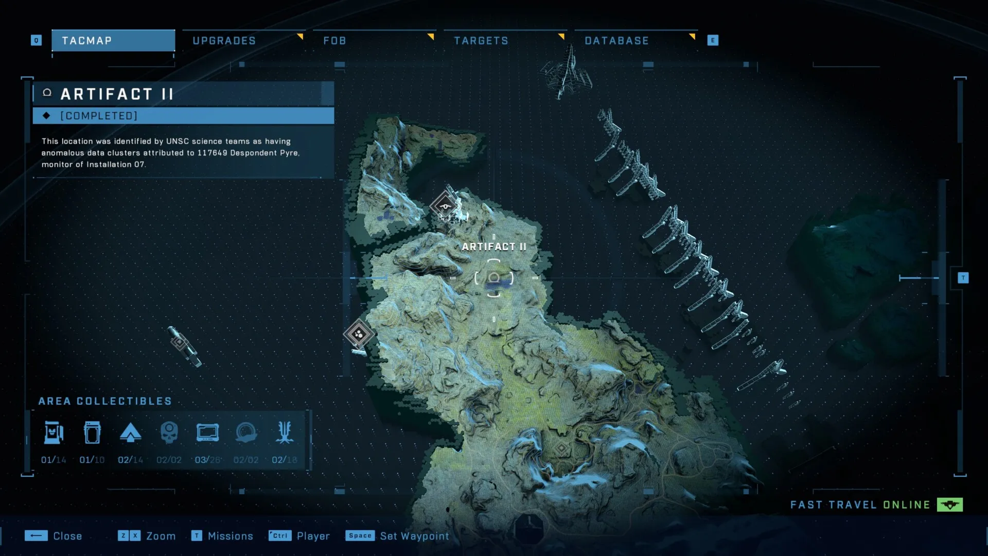 Halo infinite forerunner artifacts map