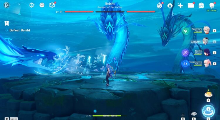 Руководство Genshin Impact Oceanic Defender Как победить Beisht Lantern Rite 2022 Boss 1