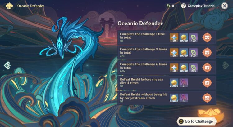 Guía de Genshin Impact Oceanic Defender Cómo derrotar a Beisht Lantern Rite 2022 Boss 2