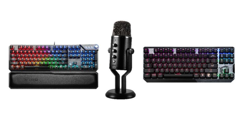 Msi Rgb Keyboards Immerse Vigor Streaming Mic 2022 Ces