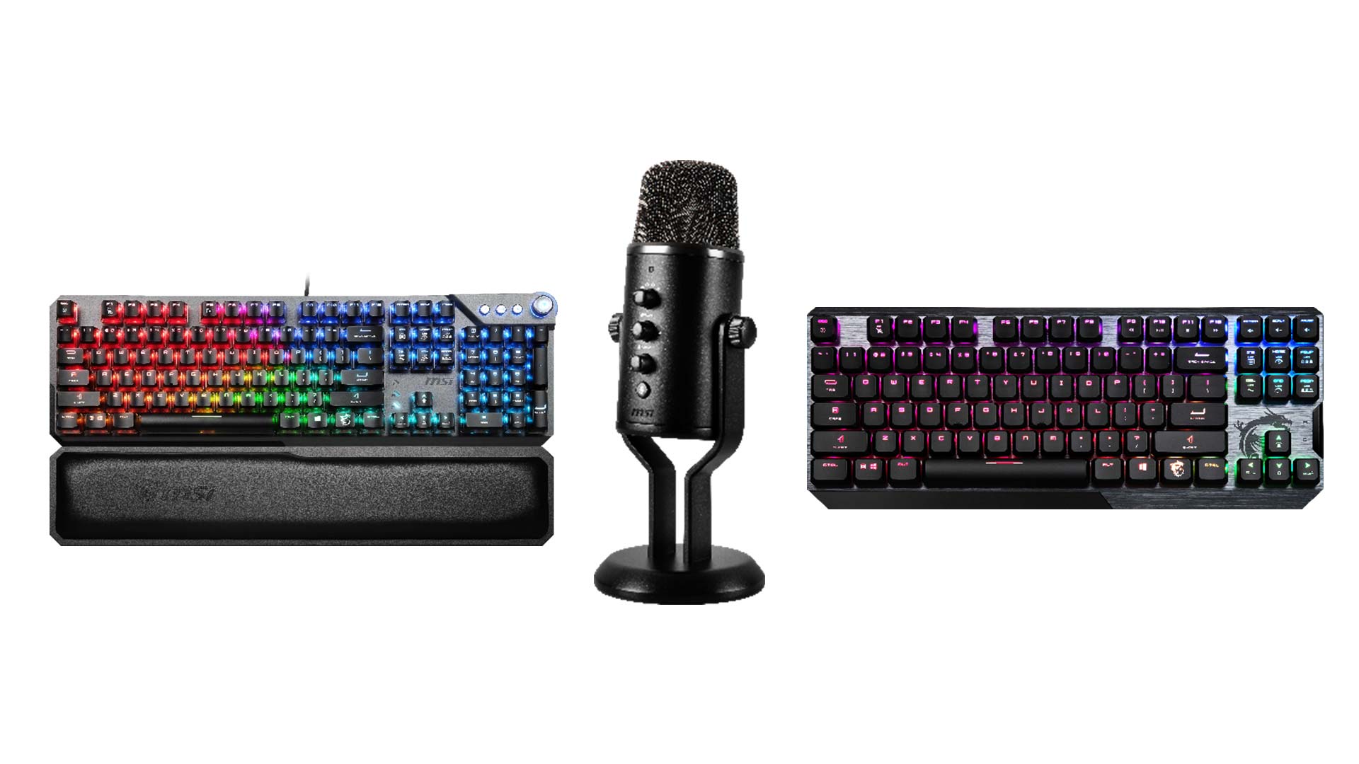 Msi Rgb Keyboards Immerse Vigor Streaming Mic 2022 Ces