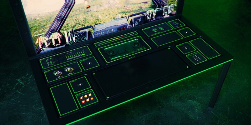 Razer Project Sophia Gaming Desk Concept Rgb Ces 2022 Display